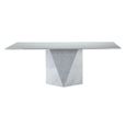 Freedom Dining Table - Marble with Steel Pedestal Base - Variation Available