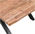Fremantle Edge Acacia Wood Square Dining Table - 6 Seater