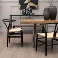 Gabar Dining Table - 10 Seater - 240cm - Natural Bamboo Wood