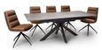 Galaxy Extending Dining Table - Brown Ceramic - 6-8 Seater - 160cm-200cm