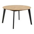 Georgetown Round Dining Table - 4-8 Seater - 120cm-198cm - Oak