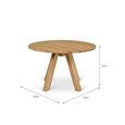 Hambledon Round Dining Table Natural Oak