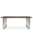 Hampstead Dining Table - 6 Seater - 180cm - Acacia Wood and Metal