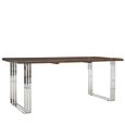 Hampstead Dining Table - 6 Seater - 180cm - Acacia Wood and Metal