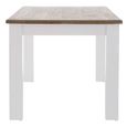 Hampstead Dining Table - 6 Seater - 180cm - Oak and White