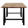 Hampstead Dining Table - 8 Seater - 200cm - Pine Wood and Metal