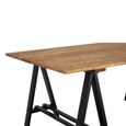 Hampstead Dining Table - 8 Seater - 200cm - Pine Wood and Metal