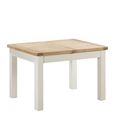 Hayley Dining Table - 4-6 Seater - 120cm-153cm - Extending - Oak and White