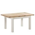 Hayley Dining Table - 4-6 Seater - 120cm-153cm - Extending - Oak and White