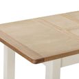 Hayley Dining Table - 4-6 Seater - 120cm-153cm - Extending - Oak and White