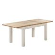 Hayley Dining Table - 6-8 Seater - 140cm-200cm - Extending - Oak and White