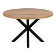 Heaven Round Dining Table - 4 Seater - 120cm - Oak - with Star Legs