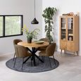 Heaven Round Dining Table - 4 Seater - 120cm - Oak - with Star Legs