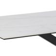 Heaven Round Dining Table - 8 Seater - 200cm - White Ceramic and Black - with Star Legs