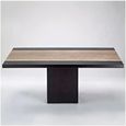 Hermes Dining Table - Marble with Wooden Pedestal Base - Variation Available