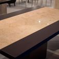 Hermes Dining Table - Marble with Wooden Pedestal Base - Variation Available