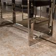 Horizon Dining Table - Marble with Chrome Pedestal Base - Variation Available