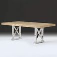Impero Dining Table - Marble with Stainless Steel Pedestal Base - Variation Available