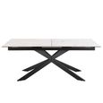 Irwine Extending Dining Table - 8-10 Seater - 200cm-240cm - White Ceramic - with Star Legs