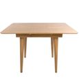Jenson Oak Extending Dining Table - Square - 2-4 Seater - 80cm-110cm