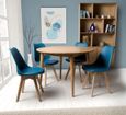 Jenson Oak Dining Table - 2 Seater - 110cm - Round