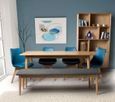 Jenson Oak Dining Table - 6 Seater - 160cm