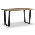 Jersey Dining Table - Industrial Style - 4 Seater - 140cm - Oak