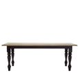 Kensington Townhouse Dining Table - 8 Seater - 200cm - Oak and Black
