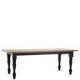 Kensington Townhouse Dining Table - 8 Seater - 200cm - Oak and Black