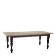 Kensington Townhouse Dining Table - 8 Seater - 200cm - Oak and Black