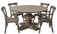 Kingaroy Wooden Pedestal 6 Seater Dining Table, 150cm Round Top