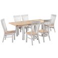 Cotswold Extending Dining Table - 4-8 Seater - 132cm-198cm - Oak and Painted