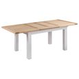 Cotswold Extending Dining Table - 4-8 Seater - 132cm-198cm - Oak and Painted