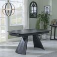 Kinston 6-8 Seater Black Ceramic Extending Dining Table - 160cm-240cm