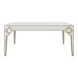 Knightsbridge Dining Table - 6 Seater - 180cm - Mirrored with Gold Trim
