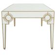 Knightsbridge Dining Table - 6 Seater - 180cm - Mirrored with Gold Trim