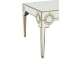 Knightsbridge Dining Table - 6 Seater - 180cm - Mirrored with Gold Trim