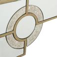 Knightsbridge Dining Table - 6 Seater - 180cm - Mirrored with Gold Trim