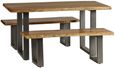 Kota Live Edge Solid Acacia Wood 6 Seater Dining Table