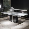 Kyoto Dining Table - Marble with Wooden Pedestal Base - Variation Available