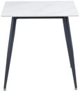 Lavina White Sintered Stone 2 Seater Square Dining Table - 75cm