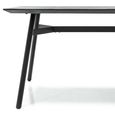 Bronks Dining Table - Black Acacia Wood - 6 Seater - 180cm