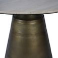 Clifton Dining Table - Travertine Marble - 4 Seater - Round Pedestal - 120cm