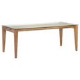 Sleaford Dining Table - Glass and Oak - 6 Seater - 180cm