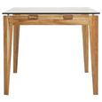 Sleaford Dining Table - Glass and Oak - 6 Seater - 180cm