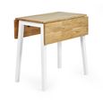 Linwood Drop Leaf Dining Table - 75cm - 2 Seater - Square - White Painted