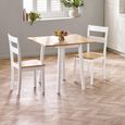 Linwood Drop Leaf Dining Table - 75cm - 2 Seater - Square - White Painted