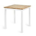 Linwood Dining Table - 69cm - 2 Seater - Square - White Painted