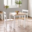 Linwood Dining Table - 69cm - 2 Seater - Square - White Painted
