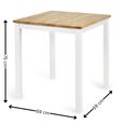 Linwood Dining Table - 69cm - 2 Seater - Square - White Painted